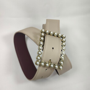 Boucle Cannes perles dorée